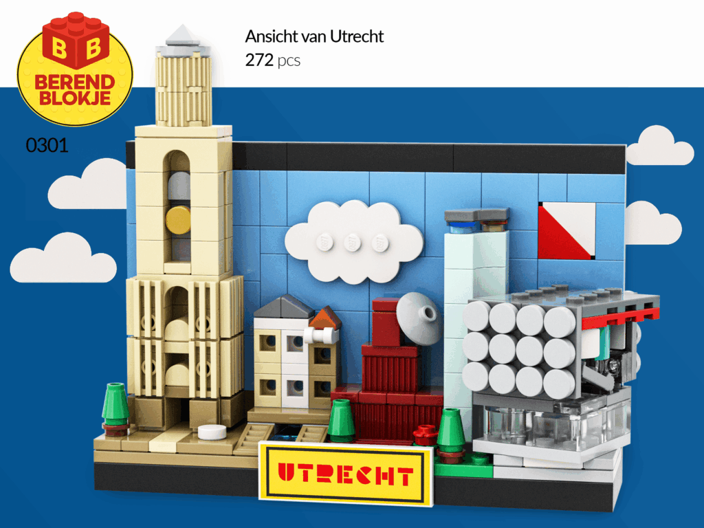 Utrecht Postcard MOC (alleen instructies!)